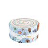Colorful Critters 2.5" Rolie Polie Animal Fabric - RP-17910-40 - 40-Piece Precut - Riley Blake Quilting Cotton Fabric Licensed Product