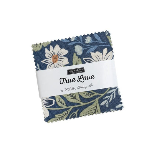 True Love 2.5" Squares Mini Charm Pack Floral Fabric - 5260MC - 42-Piece Precut - Moda Fabrics Quilting Cotton Fabric