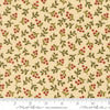 Image of Merry Manor 2025 Berry Cream quilting cotton fabric by Moda for Moda Fabrics. Features berries on a cream background. Cute Little Fabric Shop.