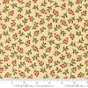 Image of Merry Manor 2025 Berry Cream quilting cotton fabric by Moda for Moda Fabrics. Features berries on a cream background. Cute Little Fabric Shop.