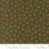 Image of Merry Manor 2025 Berry Evergreen quilting cotton fabric by Moda for Moda Fabrics. Features berries on a green background. Cute Little Fabric Shop.