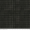 Image of Northern Christmas Buffalo Check Black quilting cotton fabric by Teresa Kogut for Riley Blake Designs. Features checks on a black background. Cute Little Fabric Shop.