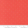 Image of Poinsettia and Pear Argyle Geranium quilting cotton fabric by Sherri & Chelsi for Moda Fabrics. Features diamonds on a pink background. Cute Little Fabric Shop.
