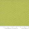 Image of Poinsettia and Pear Candy Stripe Pistachio quilting cotton fabric by Sherri & Chelsi for Moda Fabrics. Features stripes on a green background. Cute Little Fabric Shop.