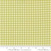 Image of Poinsettia and Pear Houndstooth Pistachio quilting cotton fabric by Sherri & Chelsi for Moda Fabrics. Features houndstooth on a green background. Cute Little Fabric Shop.