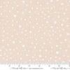 Image of Purrs and Boos Stars Moonbeam White quilting cotton fabric by Elena Amo for Moda Fabrics. Features stars on a cream background. Cute Little Fabric Shop.
