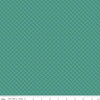 Image of Kipling Gardens Loxley Jade quilting cotton fabric by Lily Ashbury for Riley Blake Designs. Features a geometric pattern on a green background. Cute Little Fabric Shop.