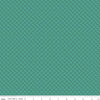 Image of Kipling Gardens Loxley Jade quilting cotton fabric by Lily Ashbury for Riley Blake Designs. Features a geometric pattern on a green background. Cute Little Fabric Shop.