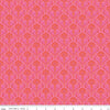 Image of Kipling Gardens Fariweather Hot Pink quilting cotton fabric by Lily Ashbury for Riley Blake Designs. Features flowers on a pink background. Cute Little Fabric Shop.