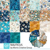 Nauticus Fat Quarter Bundle Ocean Fabric - FATQU NAUT 3PKB - 16-Piece Precut - QT Fabrics Quilting Cotton Fabric