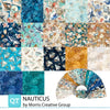 Nauticus 2.5" Rolie Polie Ocean Fabric - STRIP NAUT 6PKN - 42-Piece Precut - QT Fabrics Quilting Cotton Fabric