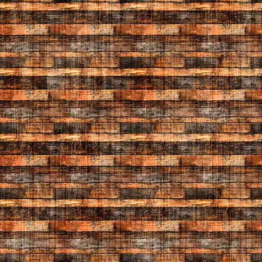 Image of Canyonlands Wood Brown quilting cotton fabric by Morris Creative Group for QT Fabrics. Features printed wood texture on a brown background. Cute Little Fabric Shop.