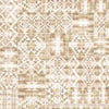 Image of Canyonlands Southwest Blanket Tonal Tan quilting cotton fabric by Morris Creative Group for QT Fabrics. Features a geometric pattern on a cream background. Cute Little Fabric Shop.