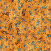 Image of Canyonlands Kokopelli Orange quilting cotton fabric by Morris Creative Group for QT Fabrics. Features Native American inspired characters on an orange background. Cute Little Fabric Shop.