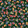 Image of Gridiron Gang Football Helmuts Forest quilting cotton fabric by Morris Creative Group for QT Fabrics. Features football gear on a green background. Cute Little Fabric Shop.
