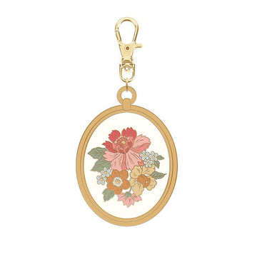 SALE Jane Austen Floral Enamel Charm Flower Zipper Pull - ST-50197 - Riley Blake Keychain Official Licensed Product