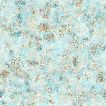 Image of Nauticus Mottled Texture Light Aqua quilting cotton fabric by Morris Creative Group for QT Fabrics. Features printed texture on a light blue background. Cute Little Fabric Shop.