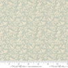 Image of True Love Birds of a Feather Robins Egg quilting cotton fabric by Lella Boutique for Moda Fabrics. Features leaves and birds on a blue background. Cute Little Fabric Shop.