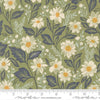Image of True Love Romance Blooms Fern quilting cotton fabric by Lella Boutique for Moda Fabrics. Features flowers on a green background. Cute Little Fabric Shop.