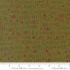 Image of Chilly Peace Love Joy Pine quilting cotton fabric by Sweetwater for Moda Fabrics. Features words on a green background. Cute Little Fabric Shop.