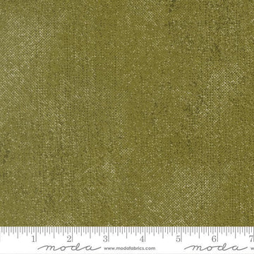 Image of Chilly White Out Pine quilting cotton fabric by Sweetwater for Moda Fabrics. Features printed texture on a green background. Cute Little Fabric Shop.