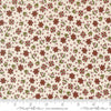 Image of Chilly Christmas Flowers Vanilla quilting cotton fabric by Sweetwater for Moda Fabrics. Features flowers on a cream background. Cute Little Fabric Shop.