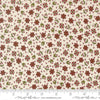 Image of Chilly Christmas Flowers Vanilla quilting cotton fabric by Sweetwater for Moda Fabrics. Features flowers on a cream background. Cute Little Fabric Shop.