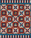 American Country Stars Quilt Kit - QT Fabrics - Pattern Fabric - Nature Outdoors Animals Forest - Quilting Cotton Fabric