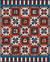 American Country Stars Quilt Kit - QT Fabrics - Pattern Fabric - Nature Outdoors Animals Forest - Quilting Cotton Fabric