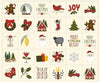 Joyful Gatherings II Panel Cloud Cream Christmas Fabric - 49302 - Moda Fabrics Quilting Cotton Fabric