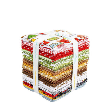 SALE Gingerbread Fat Quarter Bundle Christmas Fabric - FQ-17840-33 - 33-Piece Precut - Riley Blake Quilting Cotton Fabric