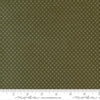 Image of Joyful Gatherings II Six Pack Dot Evergreen quilting cotton fabric by Primitive Gatherings for Moda Fabrics. Features dots on a green background. Cute Little Fabric Shop.