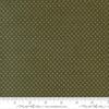 Image of Joyful Gatherings II Six Pack Dot Evergreen quilting cotton fabric by Primitive Gatherings for Moda Fabrics. Features dots on a green background. Cute Little Fabric Shop.