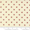 Image of Joyful Gatherings II Poinsettia Cloud quilting cotton fabric by Primitive Gatherings for Moda Fabrics. Features flowers on a cream background. Cute Little Fabric Shop.