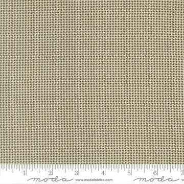 Image of Joyful Gatherings II Mini Houndstooth Cloud Evergreen quilting cotton fabric by Primitive Gatherings for Moda Fabrics. Features houndstooth on a green background. Cute Little Fabric Shop.