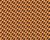 Image of Ghost Tales Check Geo Orange quilting cotton fabric by Michael Zindell for QT Fabrics. Features a geometric pattern on an orange background. Cute Little Fabric Shop.