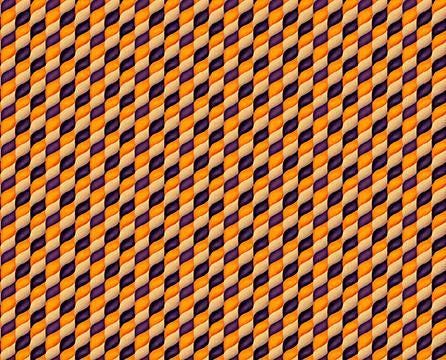 Image of Ghost Tales Check Geo Orange quilting cotton fabric by Michael Zindell for QT Fabrics. Features a geometric pattern on an orange background. Cute Little Fabric Shop.