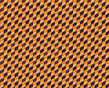 Image of Ghost Tales Check Geo Orange quilting cotton fabric by Michael Zindell for QT Fabrics. Features a geometric pattern on an orange background. Cute Little Fabric Shop.