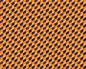 Image of Ghost Tales Check Geo Orange quilting cotton fabric by Michael Zindell for QT Fabrics. Features a geometric pattern on an orange background. Cute Little Fabric Shop.