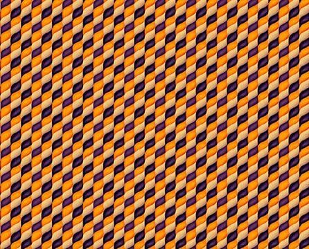 Image of Ghost Tales Check Geo Orange quilting cotton fabric by Michael Zindell for QT Fabrics. Features a geometric pattern on an orange background. Cute Little Fabric Shop.