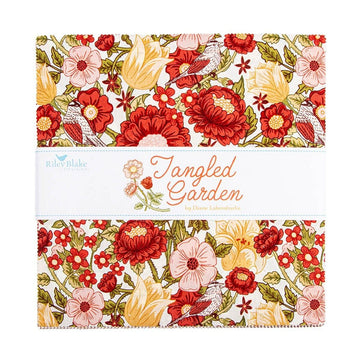 Tangled Garden 10" Stacker Floral Fabric - 10-18020-42 - 42-Piece Precut - Riley Blake Quilting Cotton Fabric