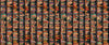 Image of Witchypoo Bookshelf Stripe Multi quilting cotton fabric by Morris Creative Group for QT Fabrics. Features books on a brown background. Cute Little Fabric Shop.