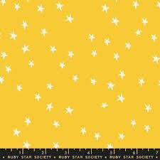 Starry Blenders Star Sunshine Yellow Starry Fabric - RS5109 - Moda Fabrics Quilting Cotton Fabric