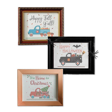 SALE Machine Embroidery Vintage Holiday Trucks Volume 1 PATTERN Truck Embroidery - ME138TRK25R5 - Riley Blake INSTRUCTIONS Only