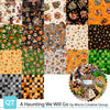 A Haunting We Will Go Charm Pack Halloween Fabric - 5SQ HWWG 6PKO - 42-Piece Precut - QT Fabrics Quilting Cotton Fabric