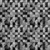 Image of A Haunting We Will Go Checkboard Smoke quilting cotton fabric by Morris Creative Group for QT Fabrics. Features a geometric pattern on a gray background. Cute Little Fabric Shop.
