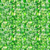 Image of Lumenique Mosaic Blender Lime quilting cotton fabric by Dan Morris for QT Fabrics. Features a printed stained glass pattern on a green background. Cute Little Fabric Shop.