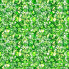 Image of Lumenique Mosaic Blender Lime quilting cotton fabric by Dan Morris for QT Fabrics. Features a printed stained glass pattern on a green background. Cute Little Fabric Shop.
