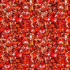 Image of Lumenique Mosaic Blender Red quilting cotton fabric by Dan Morris for QT Fabrics. Features a printed stained glass pattern on a red background. Cute Little Fabric Shop.