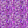 Image of Lumenique Mosaic Blender Orchid quilting cotton fabric by Dan Morris for QT Fabrics. Features a printed stained glass pattern on a purple background. Cute Little Fabric Shop.